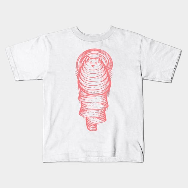 Curious Cat 3 Kids T-Shirt by GeeTee